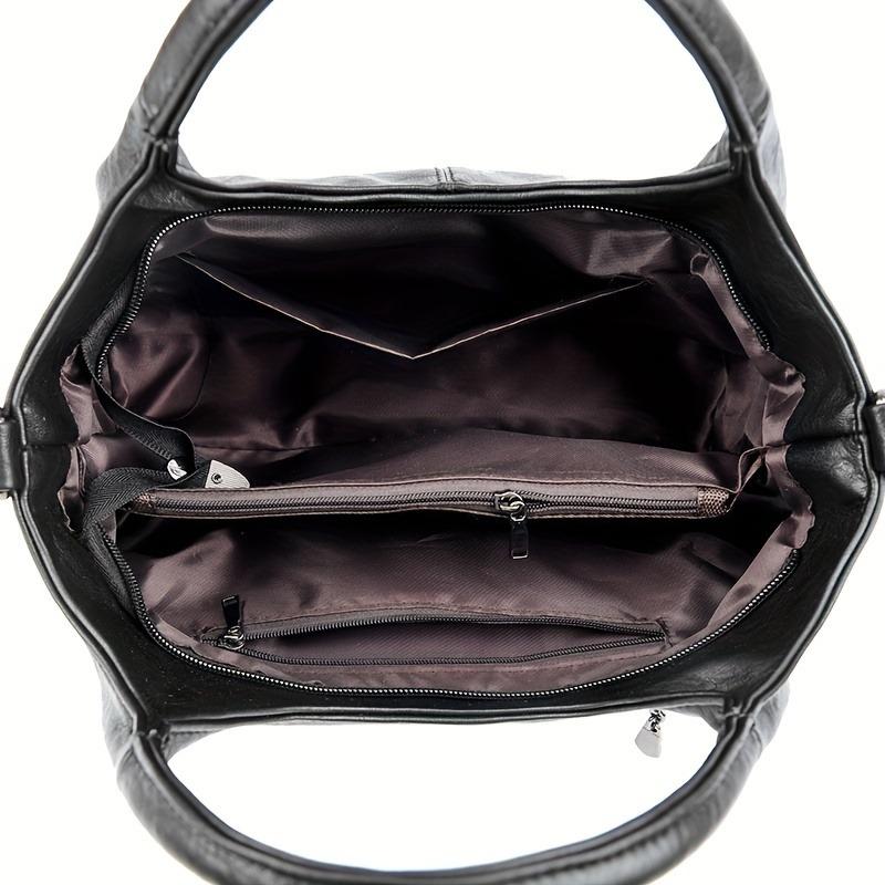 2025 Trendy Handbag, Fashionable Women's Shoulder Bag, Gift for Mom, Casual Crossbody Bag, Versatile Shopping Bag with Zip Closure