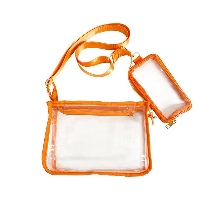 Pvc Transparent Crossbody Bag For Men Waterproof Fashion Travel Organizer