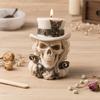 huaqianguhh 3D Cowboy Skull Silicone Mold, Halloween Skeleton Candle Mold for Epoxy Resin, Making, Soap, Clay, Wax Casting, Home Decor