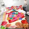3D Printed Manana Sera Bonito Karol G Bedding Set for Boys Girls Duvet Cover Pillowcase Twin Queen King Full Single Double Sizes