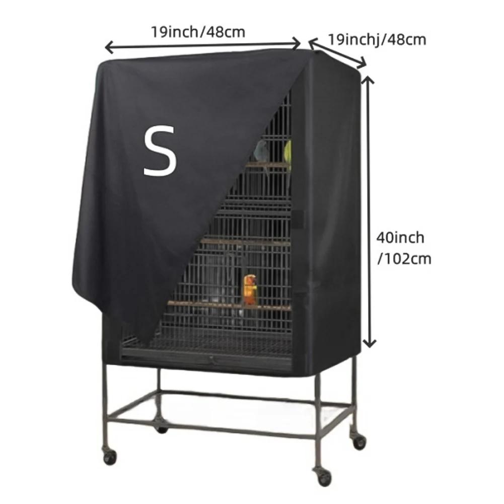 

66*48*102cm Parrot Cage Cover Breathable Fabric Cage Cover Cover Breathable Bird Cover Protects Against Spills Ventilated Design