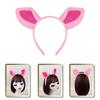 Piggy Costume Set Includes Piggy Tail Headband Nose Bowtie Glove Skirt Halloween Piggy Dress Up Outfit for Kid Cosplay