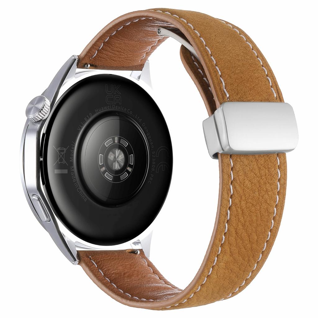 22-мм магнітна застібка Ремінець для годинника Huawei Watch GT 6/5/5 Pro/4 46 мм Масляниста воскова текстура лічі Натуральна шкіра