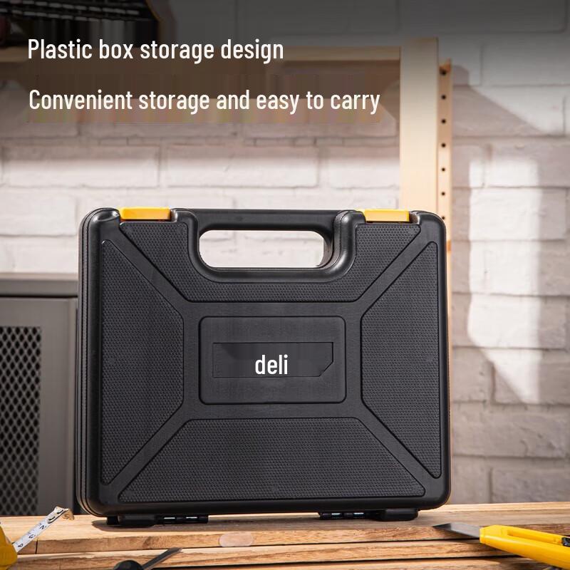 Deli 19-Piece Household Manual Tool Kit CN plug (adapter included)