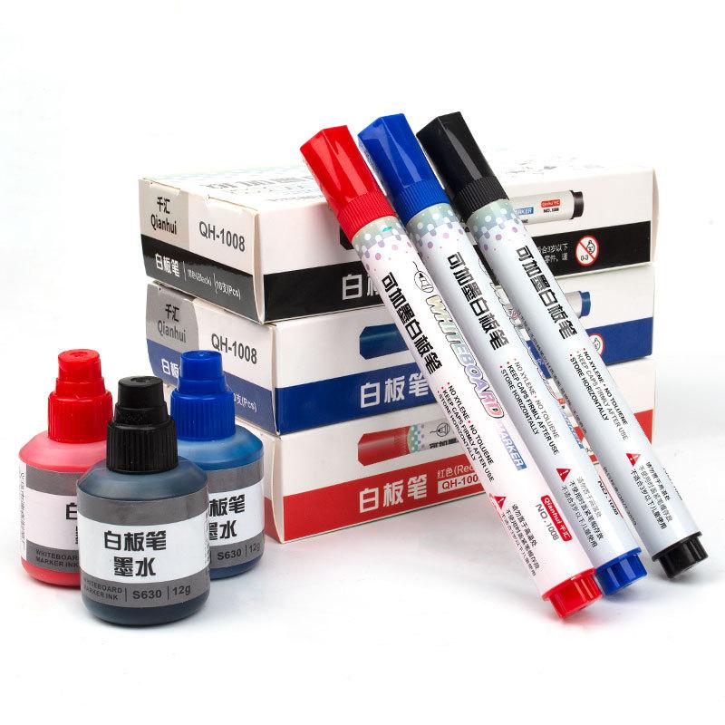 Refillable Erasable Large Capacity Whiteboard Marker For Office Teaching