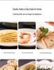 Bistecchiera Elettrica con Riscaldamento a Doppia Faccia e Spegnimento Automatico per Pancake e Crêpes