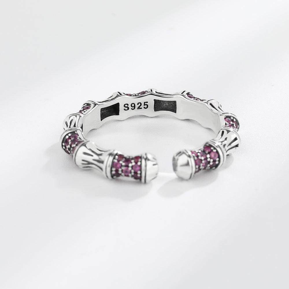 Tancise Classic 925 Sterling Silver Zircon Ring Ladies Jewelry Promesse de mariage Cadeau de fête