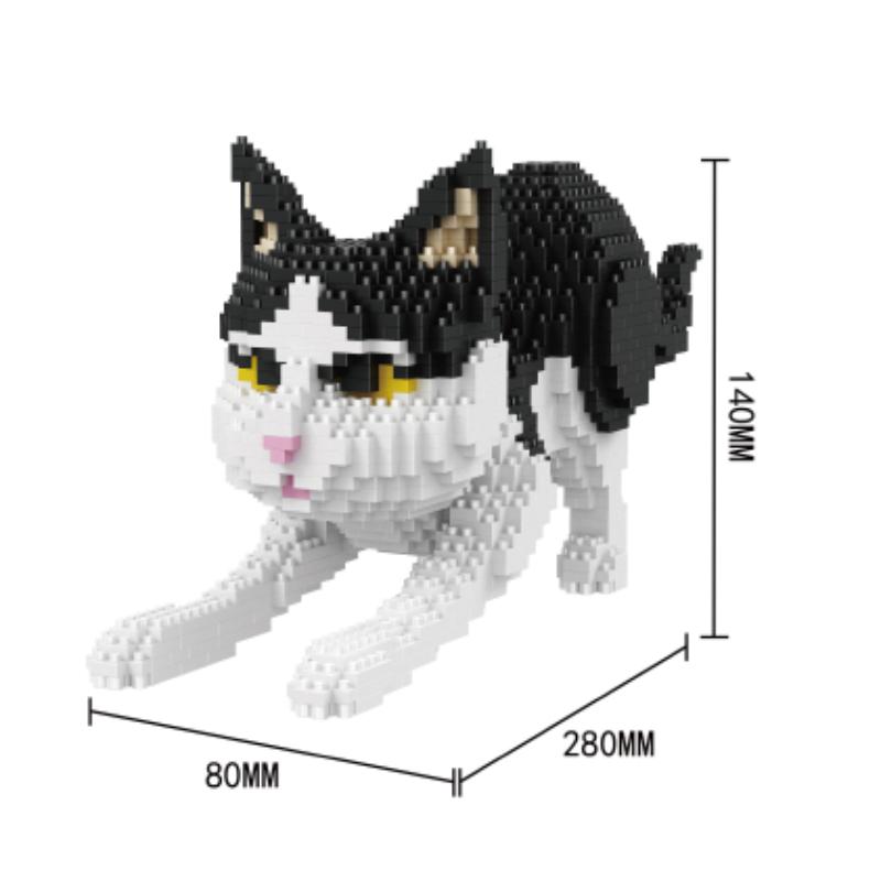 Animals Pet Series Small Particle Building Blocks Cute Dog Cat Mini Bricks DIY Educational Toys Kids Gifts