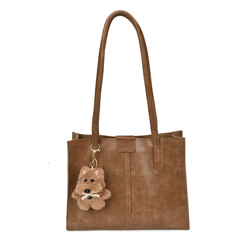 Large-capacity Bag Women's Autumn and Winter Versatile 2025 New Casual Shoulder Bag Texture Mother and Child Commuter Tote Bag