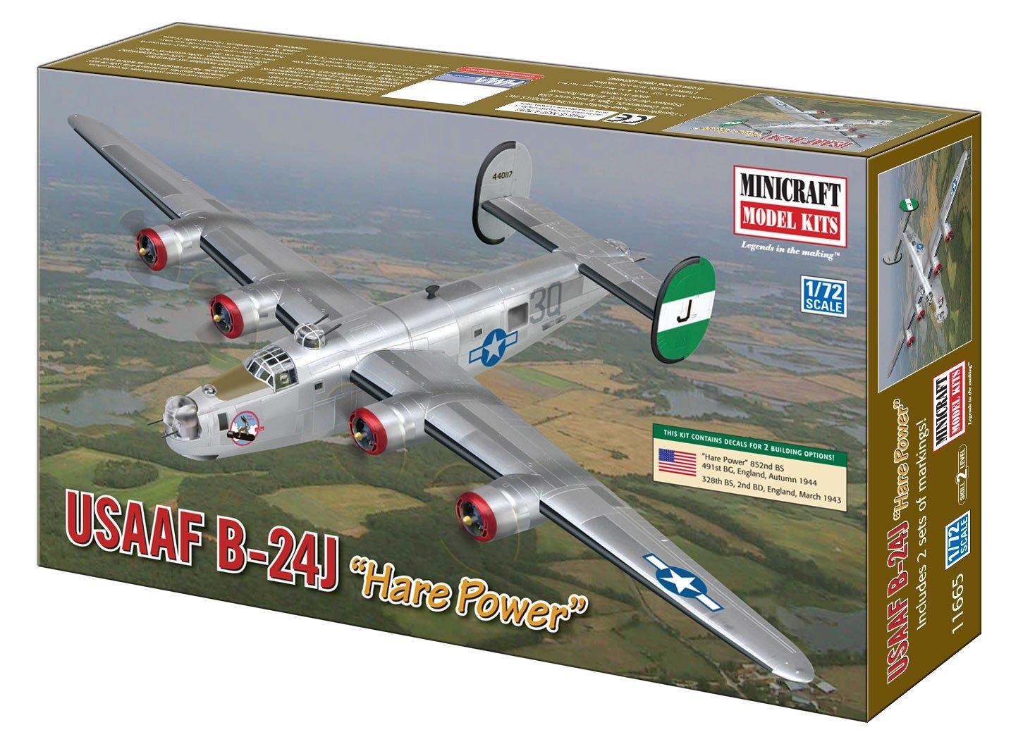 

Minicraft 1/72 B-24J Hale Power US Army Air Forces Plastic Model