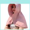 Sun Protection Wide Brim Sun Hat For Women With Adjustable Neck Cover Summer Outdoor Shield
