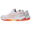 Asics Gel-Rocket 12 Fashion Comfortable Trendy Minimalist Shock Absorption Low-Top Training Shoes Women Sneaker White Red 1072A119-100