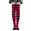 Damen Gestreifte Overknee Oberschenkelhohe Lange Socken für Weihnachts-Feierparty