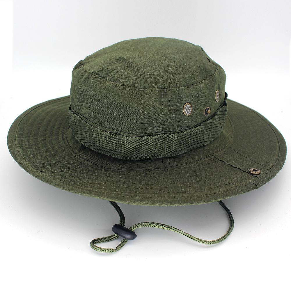 Unisex Summer Outdoor Fishing Hiking Bucket Hat Wide Brim Fordable Fishermen Sunsreen Hat Men Women Camping Visors Panama Hats