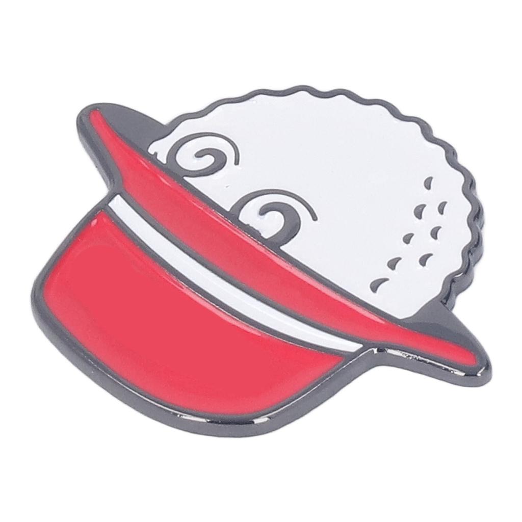 Golf Ball Marker Hat Clips Removable Magnetic Anti Rust Marker Hat Clip for Women Men Adults Red