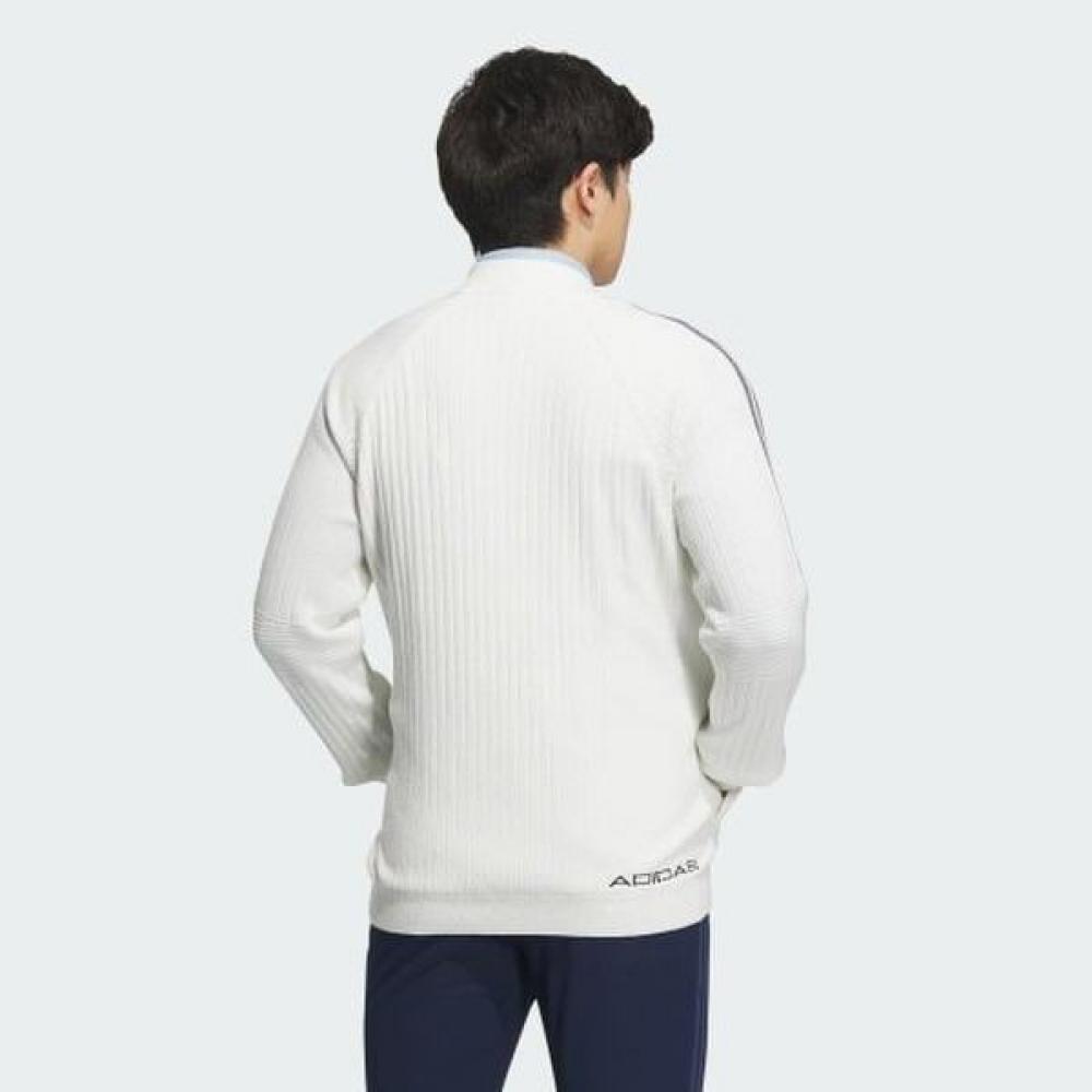 Adidas GolF 2023 F W Men S GolF 3 Stripe WindprooF Long Sleeve Lining SWeater Hy0953
