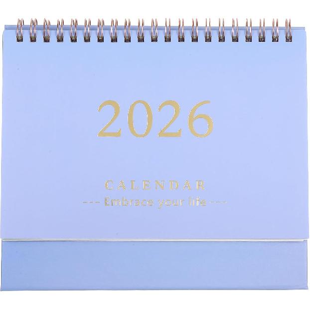 jojofuny Small Desk Calendar: 2025-2026 Desktop Standing Calendar Mini Monthly Planner July 2025 to December 2026 Tabletop for Office School