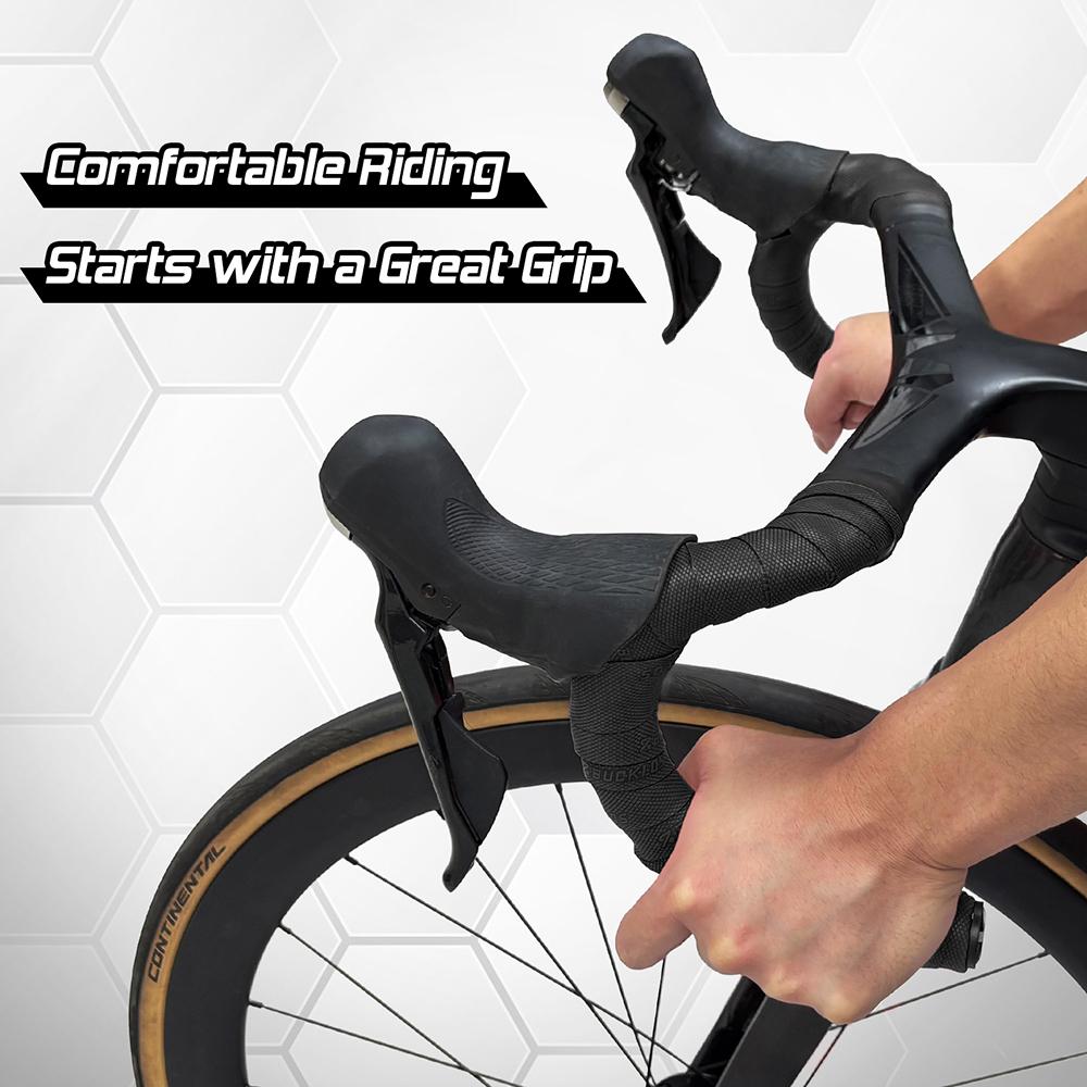 BUCKLOS Bike Handlebar Tape Non Slip Bicycle Bar Tape Durable Wear-resistant Road Gravel Cycling Handle Wrapper Cycle Bar Cover