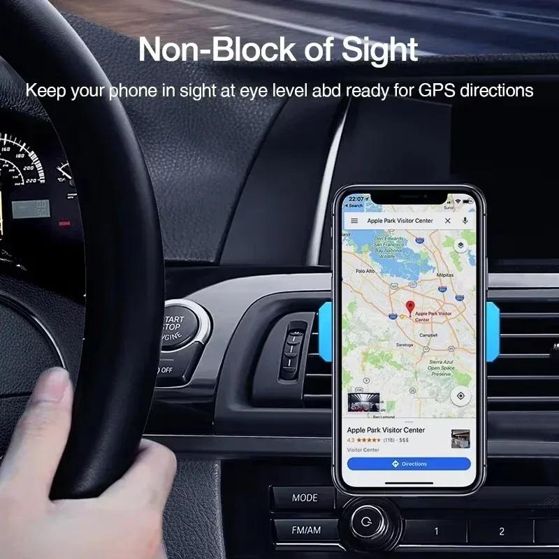 Car Air Vent Clip Mount Stand 360° Rotation Car Phone Holder For iPhone Samsung Xiaomi Universal GPS Navigation Smartphone Stand