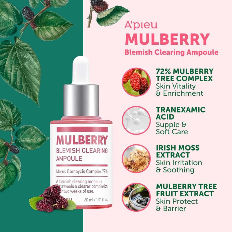 A pieu Ampułka oczyszczająca niedoskonałości 30ml Aktywne odżywianie skóry Wyrównanie kolorytu