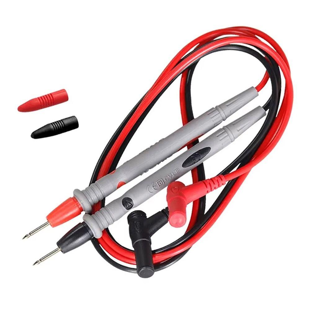 1 Paar 1000 V 20 A Sondenmessleitung Weiche Silikondrahtkabel Stiftspitze für Digitalmultimeter