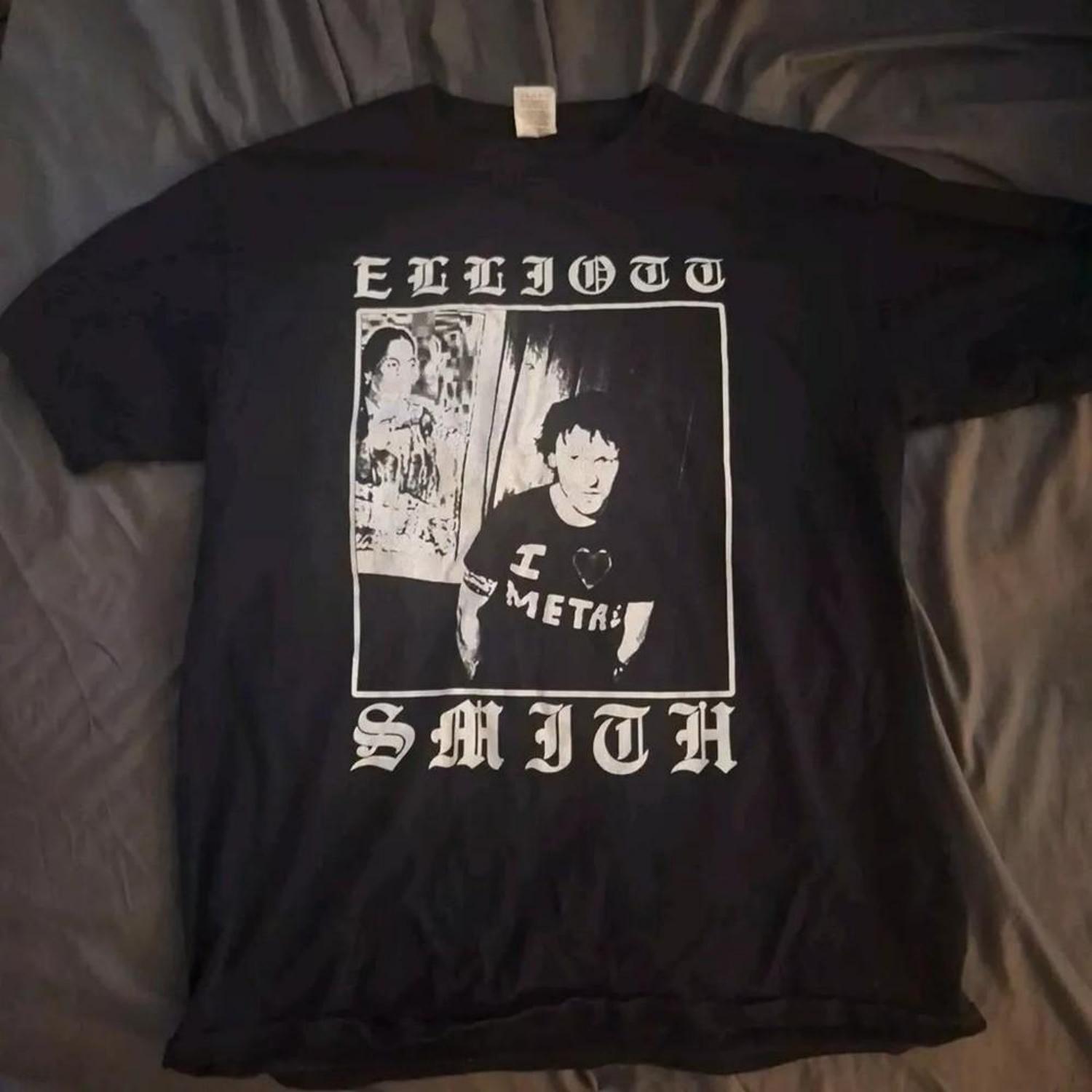 

New Elliott Smith I Love Metal Gift For Fans Unisex S-5XL Shirt Unisex T-Shirt S чёрный