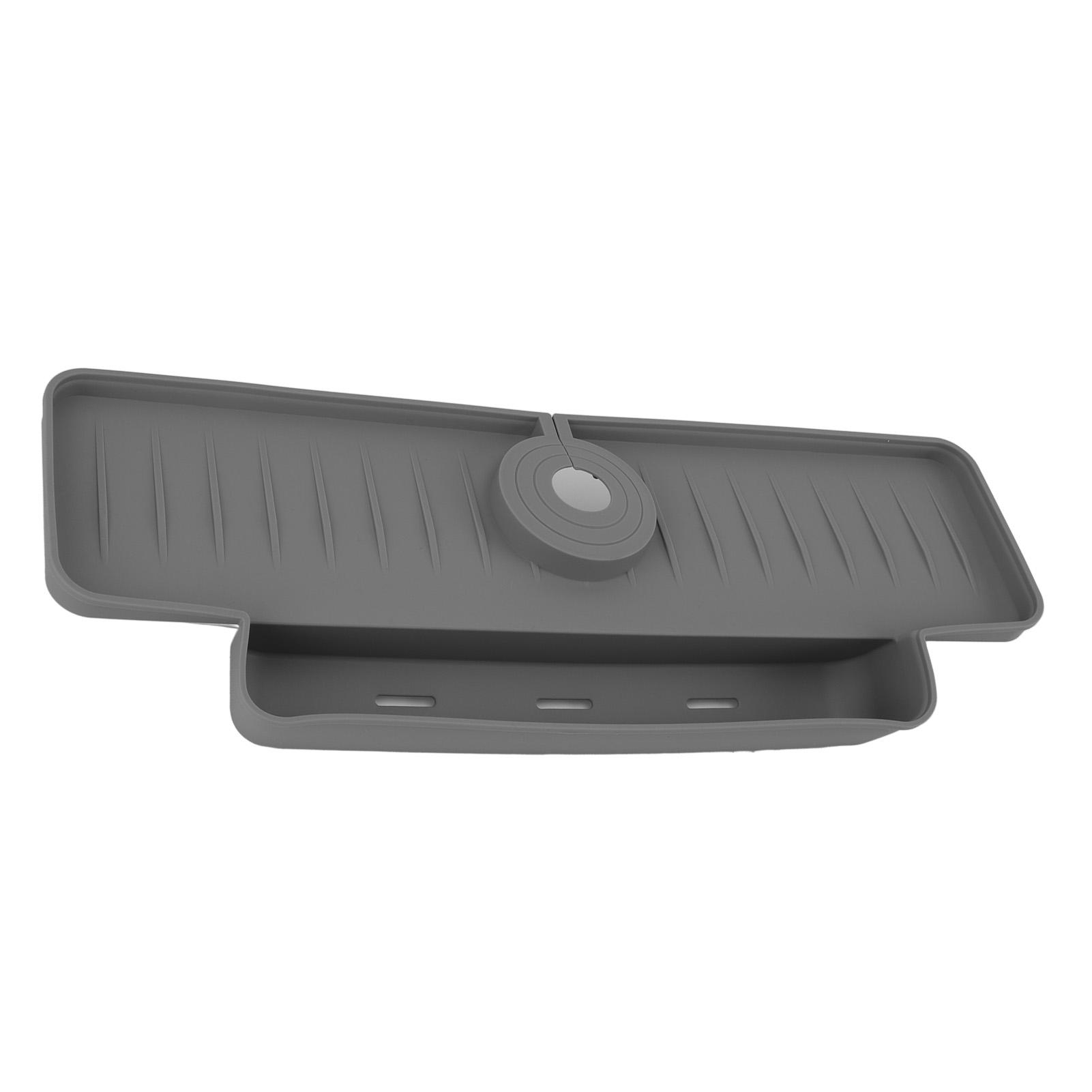 Faucet Proof Draining Rack Silicone Foldable Faucet Handle Drip Catcher Tray Drainer Shelf Basket for Kitchen