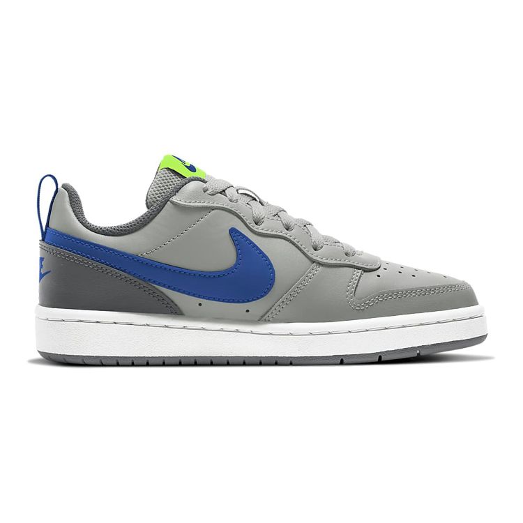 Nike Court Borough Low 2 GS Grey Fog Game Royal Kids Sneakers Iron-Grey Volt BQ5448-012