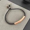 2026 European and American simple niche personalized woven fashion titanium steel couple bracelet
