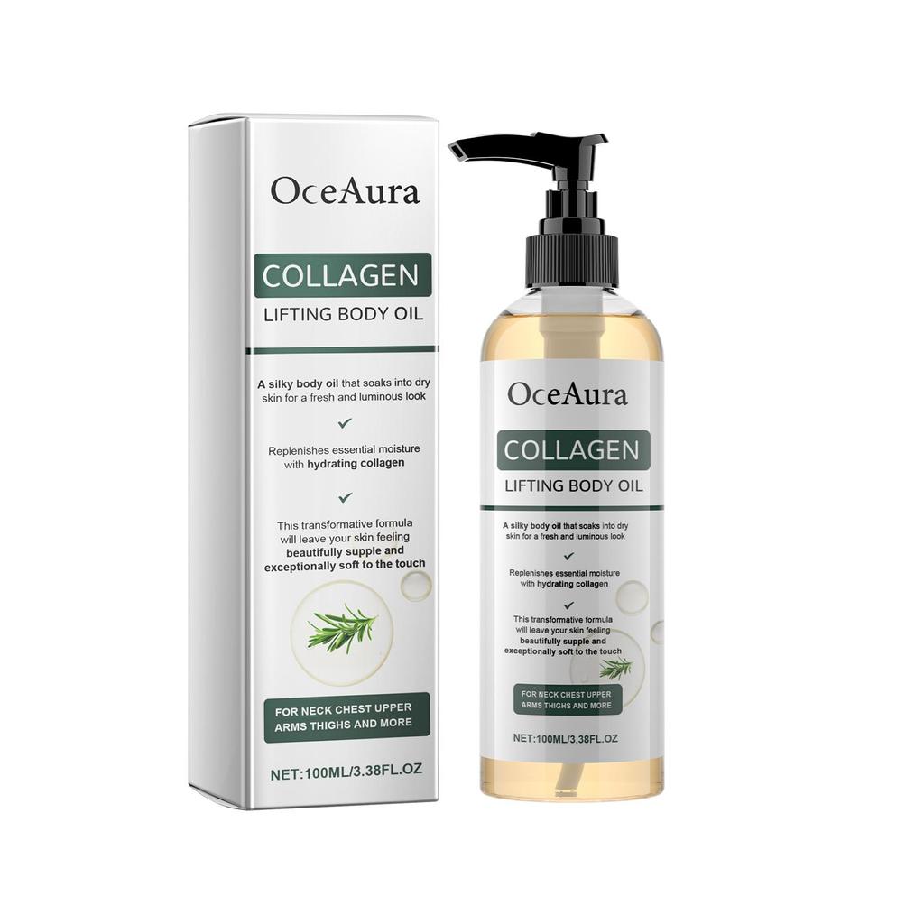 Olio Corpo Rassodante al Collagene - Olio da Massaggio Idratante per Braccia, Pancia e Pelle di Tutto il Corpo