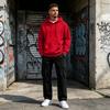Men's Casual Loose Fit Hoodie and Cargo Pants 2 Piece Set with Elastic Waist for Everyday Streetwear
