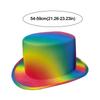 New Rainbow Rainbow Top Hat Colorful Lightweight Party Costume Hat Striped Clown Hat Stage Performance
