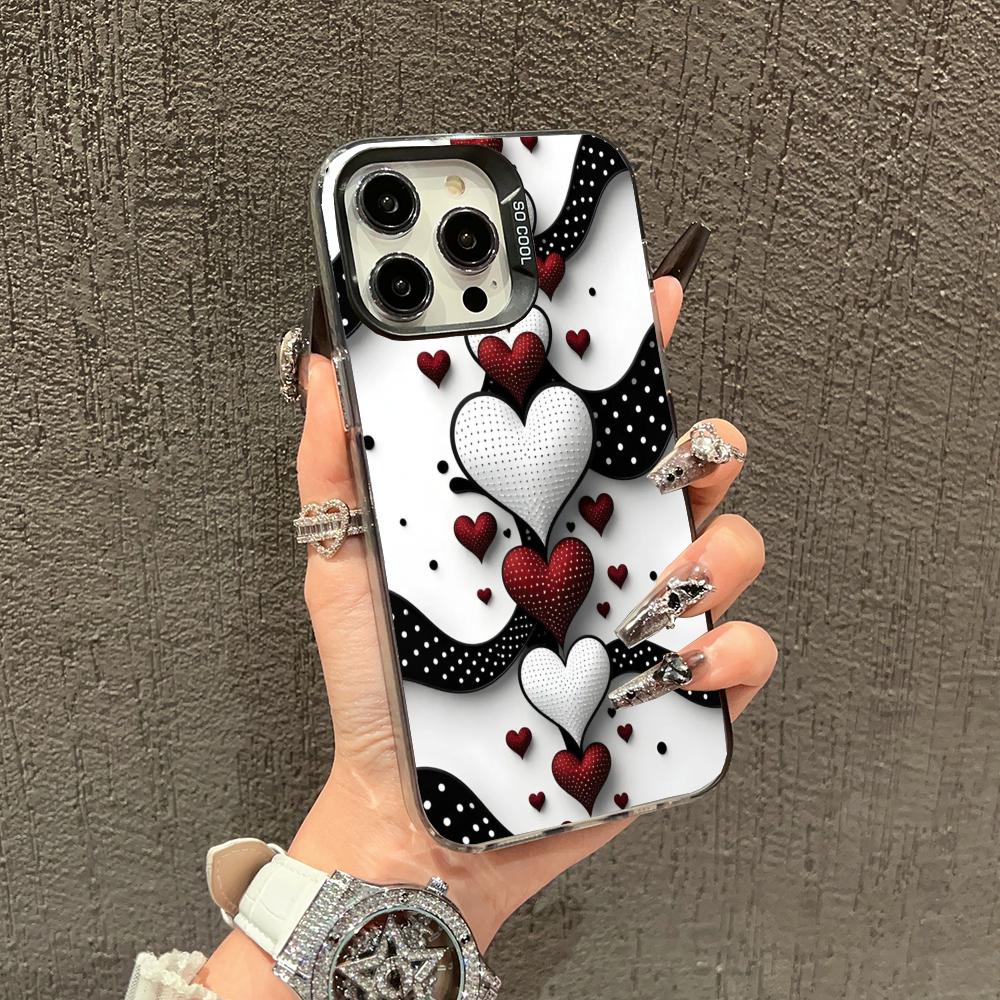 Simple and Caring Design Phone Case Suitable for iPhone 16, 17, 15, 14, 13, 12, 11 Pro/Max/Plus Anti Drop and Shockproof