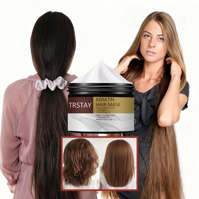 Keratin-Haarpflegemaske repariert auf magische Weise Schäden, sorgt für Locken, glänzendes, glattes, geglättetes professionelles Haar, spendet tiefe Feuchtigkeit und macht das Haar geschmeidig