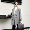 Boys' Mid-Length Wool Trench Coat - Stylish and Warm Korean-Style Overcoat for Autumn and Winter