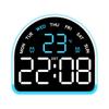Digital Led Alarm Clock With Temperature And Humidity Display For Home Office Decor
