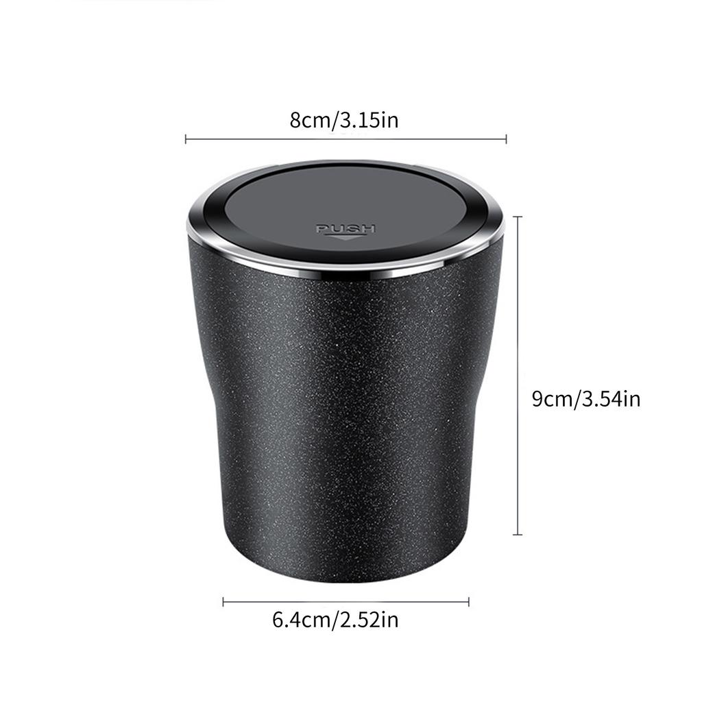 Car Interior Sealed Ashtray with Lid Flame Retardant Lining Cup Holder Ashtray Detachable Self Extinguishing Ashtray