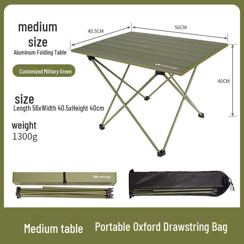 Portable Aluminum Folding Table & Chair Set for Camping and BBQ