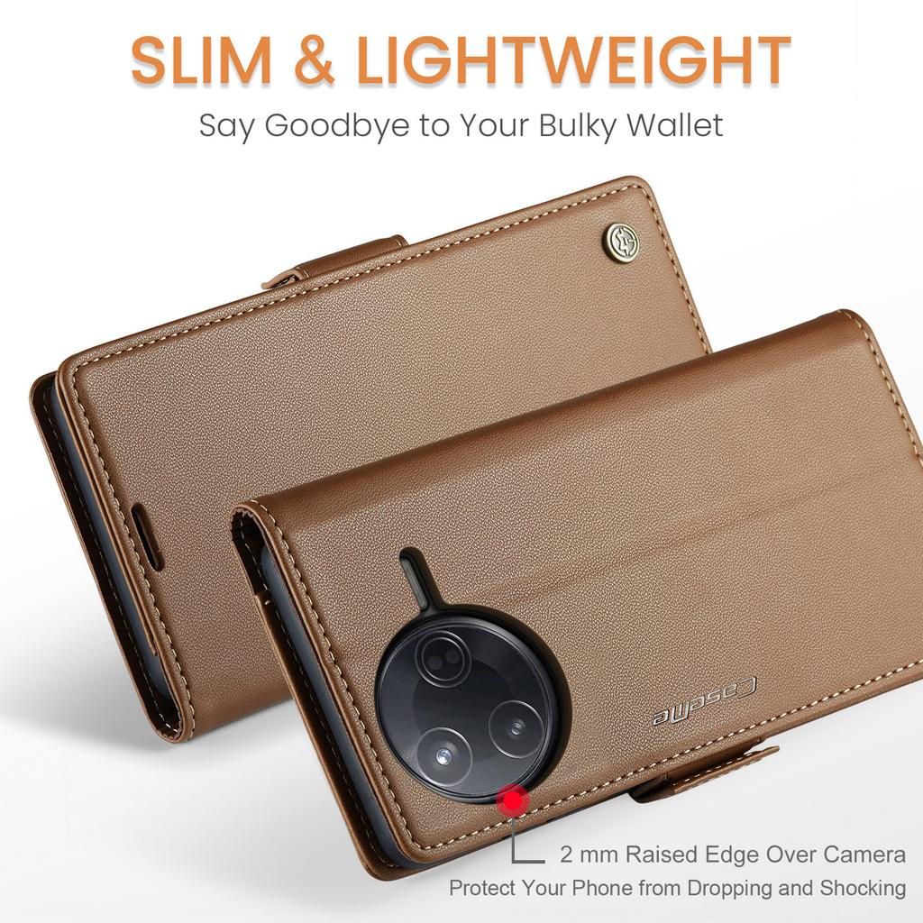 For Xiaomi Poco F7 Ultra 5G/Xiaomi Poco F7 Pro 5G Case CASEME 023 Series RFID Blocking Leather Wallet Stand Phone Cover
