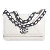 19BagWOC21K Winter Cow Leather Crossbody Bags Mini Women's White Black AP0957-B06807-C0200