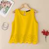 ZANZEA Women Casual Round Neck Summer Sleeveless Tank Tops