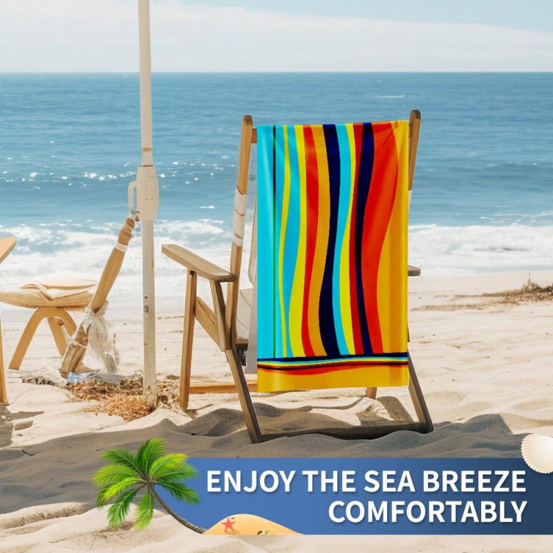 Microfiber Beach Towel Quick Dry Printed Large Size 70x140cm 90x180cm Surfing Pool Travel