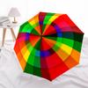 1pc Color Wheel Automatic Opening/Closing Umbrella with Operation & Windproof Canopy - Folding Design yy260311051