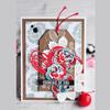 5 sztuk/zestaw Ramka na etykiety Christmas Tag Szablony Scrapbooking Album na zdjęcia Papierowe karty Tłoczenie Craft Die