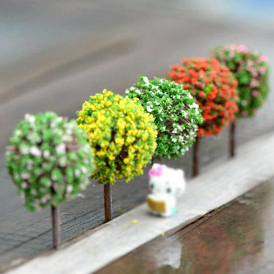 Decorative Miniature Trees & Succulents for Landscaping: Mini Fruit, Willow, Golden Leaf Trees, Moss Micro Landscape DIY Materials