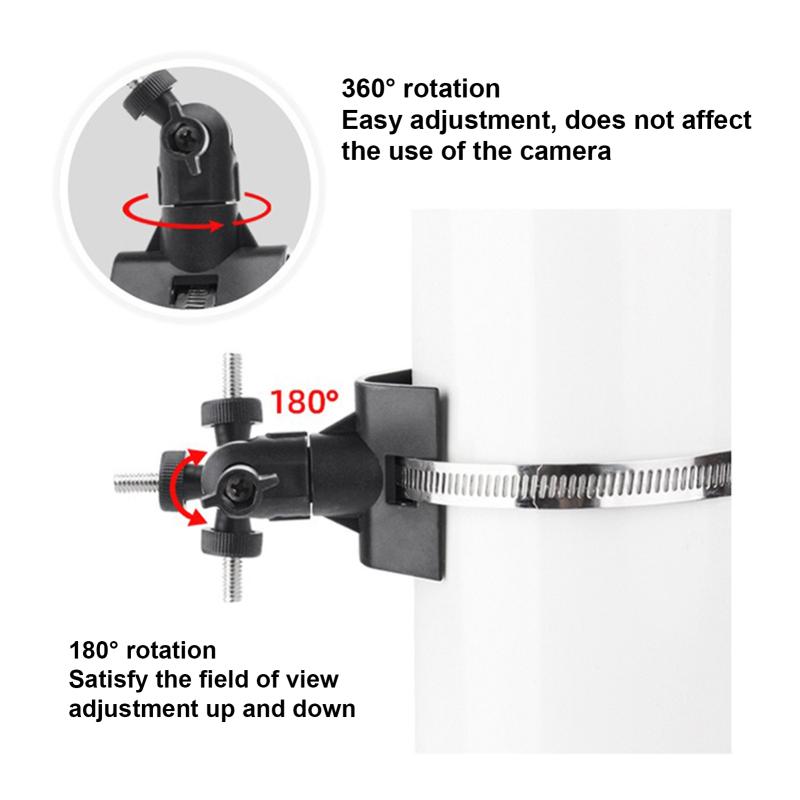 Camera Mount Bracket Indoor Outdoor Pole Mount Security Cameras Stand Compatible for
