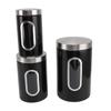 3PCS Kitchen Canisters Set Kitchen Jars With See Window Airtight Coffee Container Tea Organizer