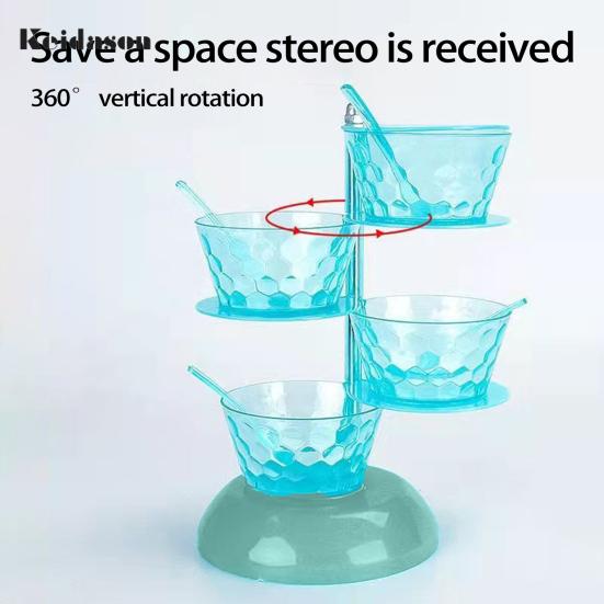 Convenient Good Sealing Visible Seasoning Jar Rotating Design Box Kitchen Accessories