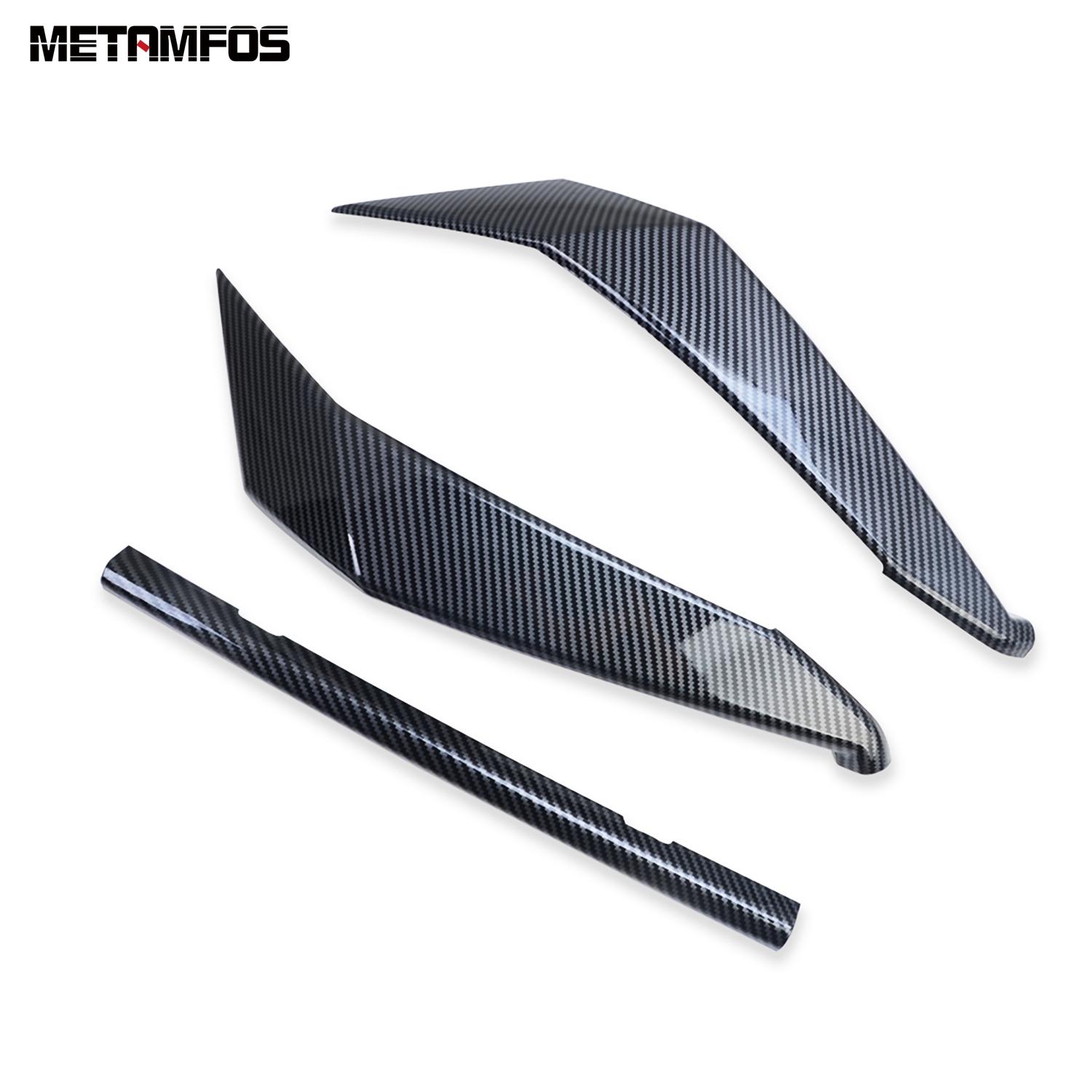 For Nissan Sentra Bluebird Sylphy - 2024 Front Center Mesh Grille Grill Cover Trim Molding Sticker Strip Car Accessories Carbon Fiber Style