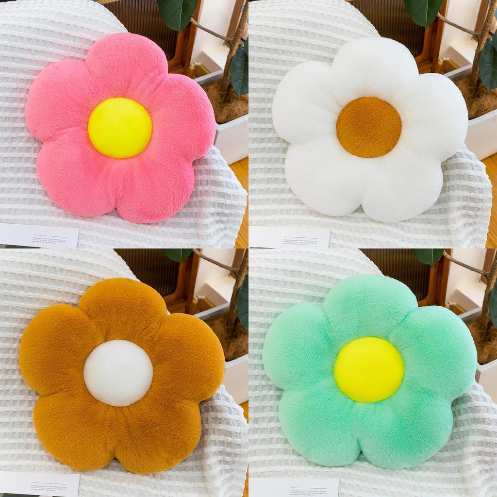 Plush Flower Cushion Toy With Pp Cotton For Home Decor And Comfort